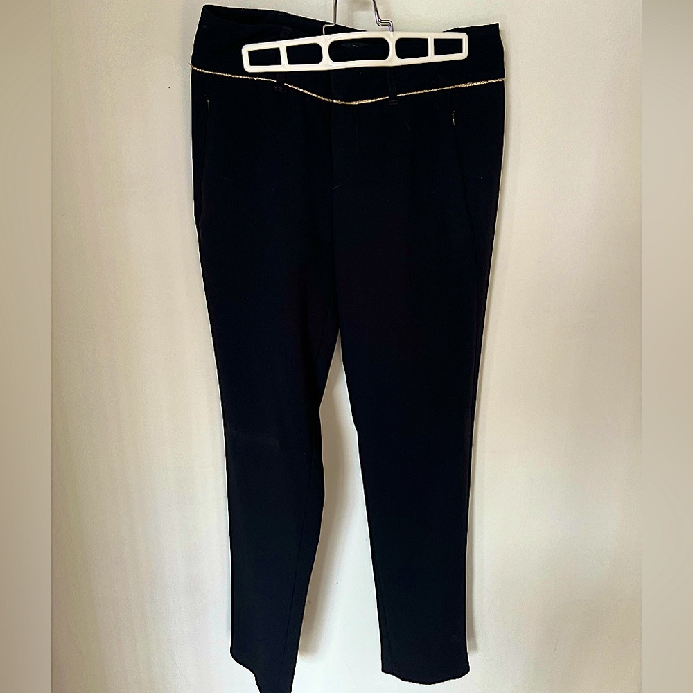 Rag and Bone gold trim trousers sz 4